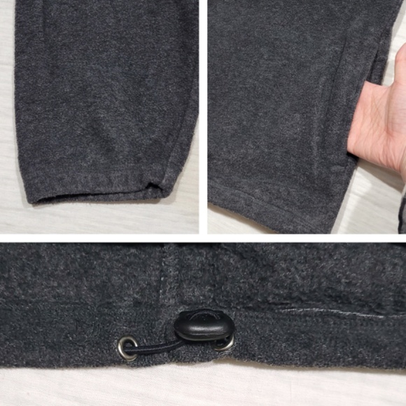 Vintage Nautica Jeans Fleece Half Zip Gray Sweatshirt Sweater Men Large - Picture 6 of 10